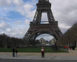 Patrick at the Eiffel Tower 2007