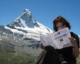 Diana at the base of the Matterhorn 2008