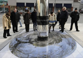 Speaker's Corner Kitchener: Anamorphic Image