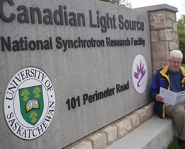 Donald at the Canadian Synchrotron Light Source 2010